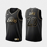 Lakers 23 Lebron James Black Gold Nike Swingman Jersey Dzhi,baseball caps,new era cap wholesale,wholesale hats